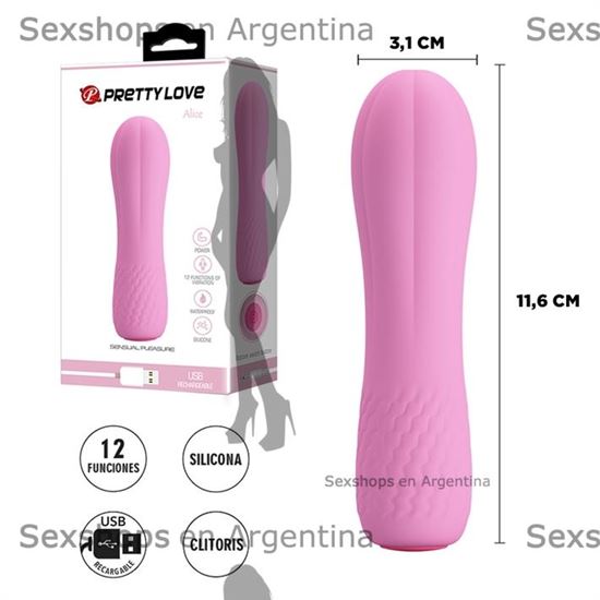 Bala vibradora de suave textura y carga USB